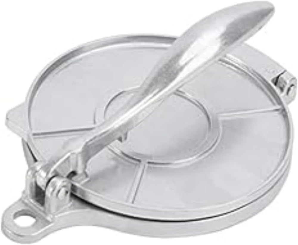 Citybaby Cast Iron Tortilla Press DIY Manual Cone Tortilla Press Tool, Tortilla Maker, Flour Tortilla Press - Indian Chapatti, Flour Tortilla Tool Silver, 16*5cm