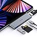 Produktbild GIISSMO iPad Pro Adapter, USB C Hub with HDMI 4K 60Hz, USB-C PD, USB-A, SD/TF Card Reader, 3.5 mm Audio Jack, Accessories Compatible with iPad Pro 2022-2018, iPad Air 5/4, iPad Mini 6