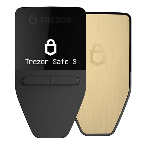 Trezor Safe 3 Passphrase & Secure Element Protected Crypto Hardware Wallet