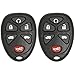 Keyless2Go Remote Keyless Entry Car Key Fob Replacement for GM Vehicles KOBGT04A 15114376-2 Pack