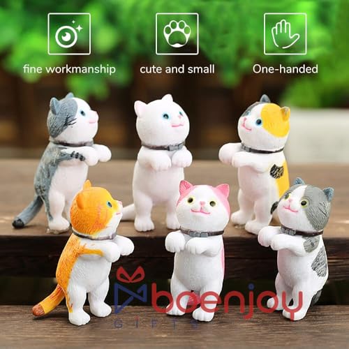 Image of Gifts- Cat Figures, Miniature Figures, Realistic Cat Figures, Cat Figures Toy, Car Decoration Cat, Mini Cute Cats, Decorations, Birthday Gifts