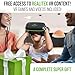REALITEX 3D VR Headset for Kids + Android Remote - for iPhone & Android Phones | with 3D VR Videos & Apps Links | Virtual Reality Goggles Set for Beginners