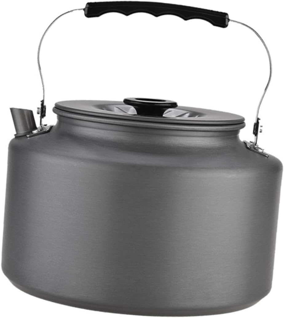 balacoo Outdoor Camping Tea Kettle Portable Picnic Teapot for Boiling Water and Coffee Lightweight and Easy to Clean for Travel and Outdoor Adventures