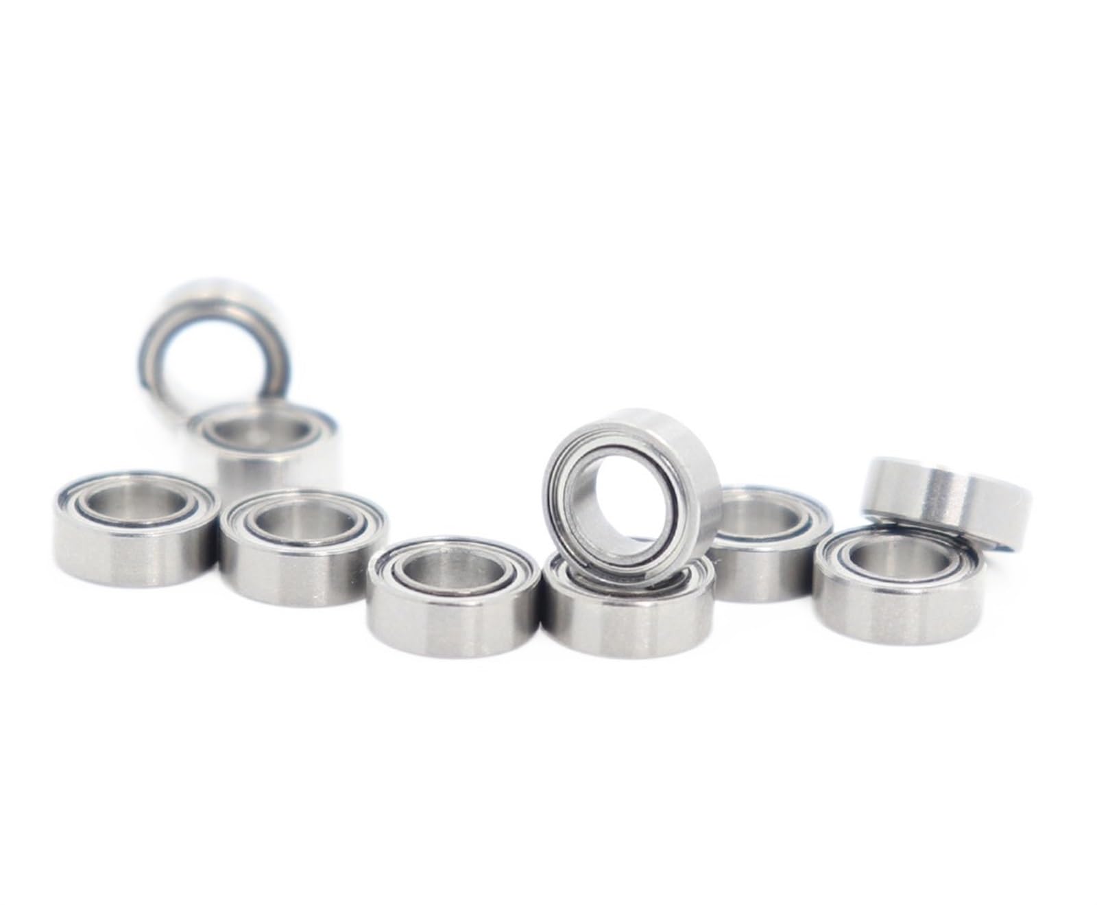 HYUJNAFZR Bimetal Seal Shield Micro deep Groove Bearing 10PCS SMR74ZZ 4 * 7 * 2.5mm ABEC-1 Stainless Steel Ball Bearings Shielded