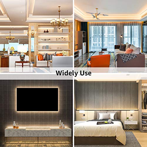 Lepro LED Strip Lights, 32.8ft 24V Dimmable and Flexible Strip Lights, 3000K Warm White, 600 Units 2835SMD Tape Light for Home, Kitchen, Bedroom, Car and More, Non Waterproof, Power Adapter Included by Lepro - Used condition - Image 5