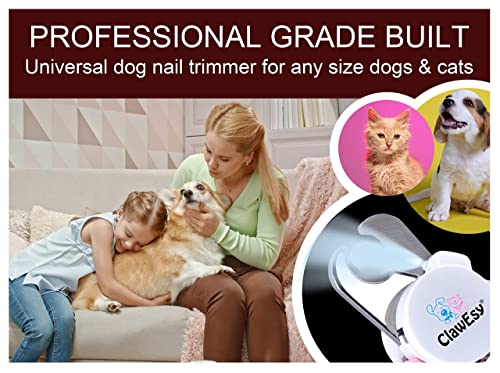 CLAWESY Dog Nail Clipper with Ultra Bright LED Light for Bloodline Stainless Steel Pet Nail Trimmer with Safety Guard - Image 4