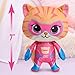 Disney Junior SuperKitties 7-inch Small Plush Stuffed Animal, Ginny, Kitten, Kids Toys for Ages 2 Up by Just Play