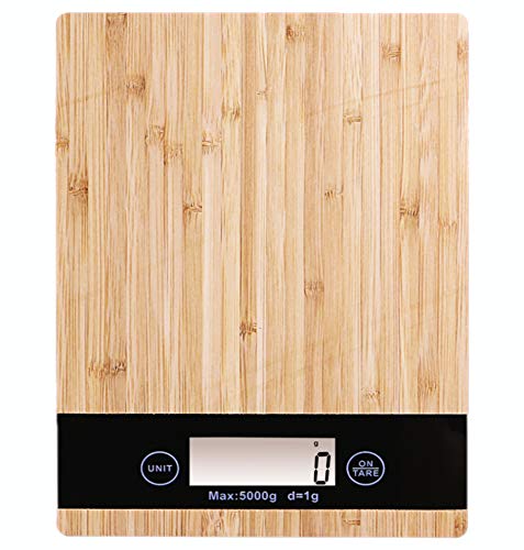TSEC bascula de Cocina Digital, Tanita balanza de Precision para Comida Alimentos, Pesa Gramos. báscula Peso medidor Multifuncional hasta 5 kg, electrodomesticos, Utensilios reposteria y pastelería