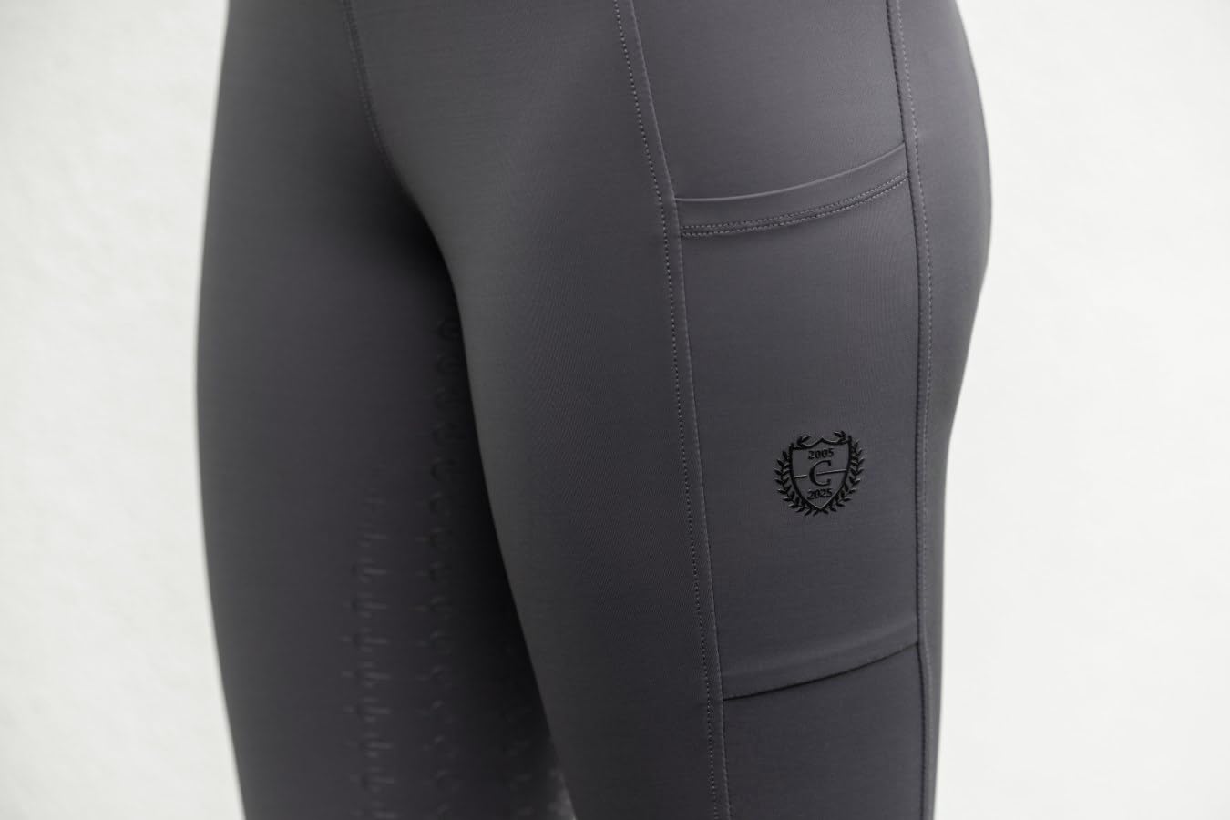 Covalliero Anniversary 2025 - Leggings da equitazione, da donna, colore: Grafite