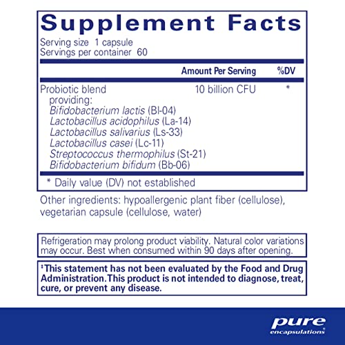 Pure Encapsulations Probiotic G.i. | Shelf Stable Probiotic For Bone Health, Lean Body Mass, Intestinal Health, And Gastrointestinal Support* | 60 Capsules #TOP3