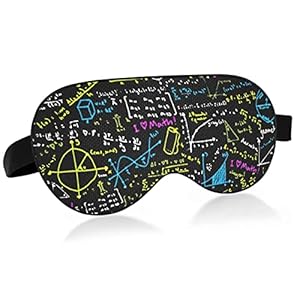 Unisex Sleep Eye Mask Black Math Physics Formula Night Sleeping Mask Confortable Eye Sleep Shade Cover