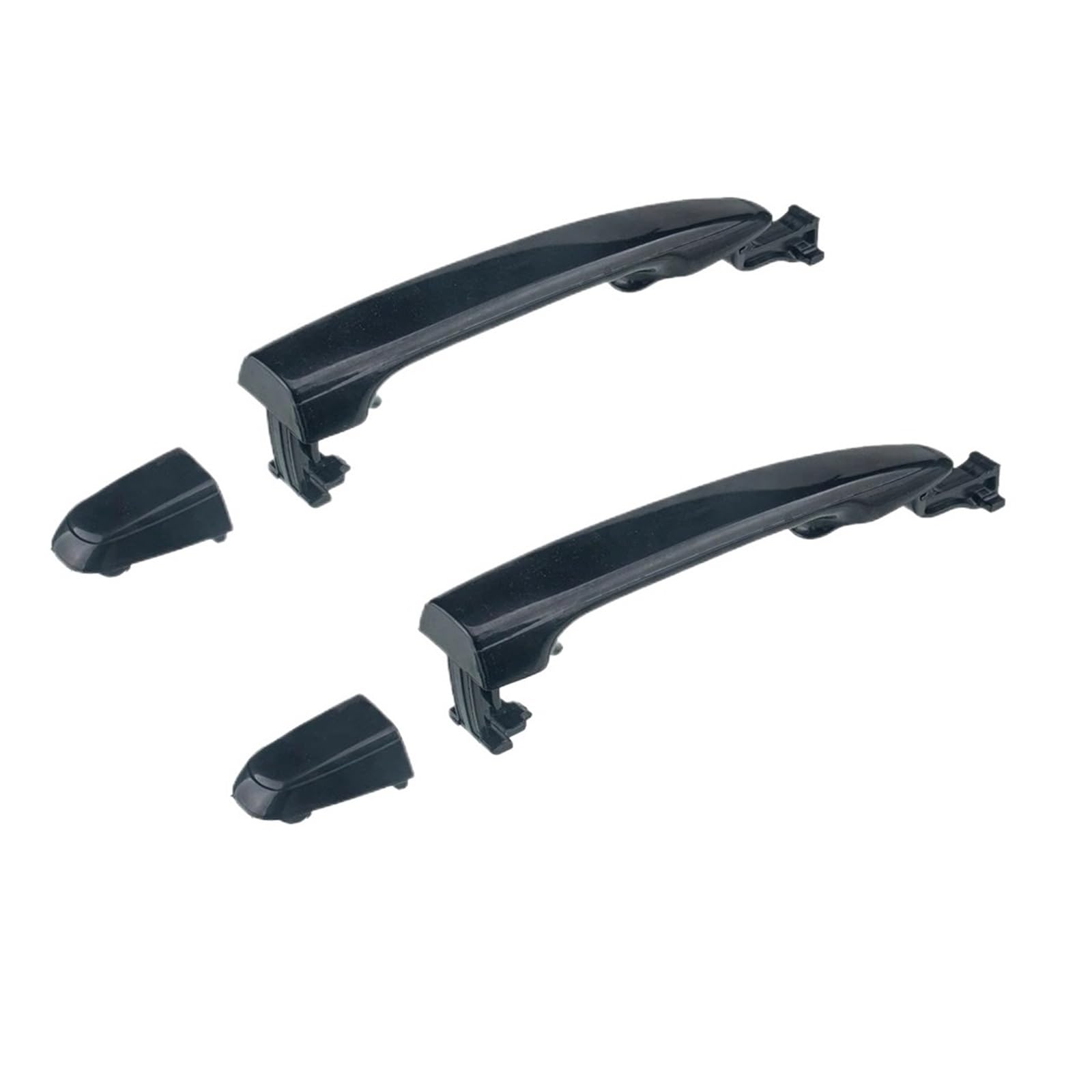 DUHNXUJ Car Door Handle for Toyota for Sienna 2004-2010 69227-08040 RR Exterior Door Handle Black(2PCS 1SET)