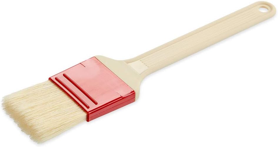 Thermohauser white polyester, brush width 7.5 cm, bristle length approx. 4 cm, Handle: plastic PA