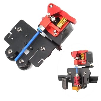 Ender 5 pro Direct Drive Upgrade Kit Aluminum Plate with Dual Gear Extruder with Motor, Easy Print TPU Flexible Filament for Ender 5 Aluminum Plate+Dual Extruder+Motor Kit