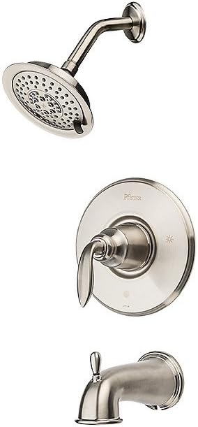 Hottest Sale Pfister LG89-8CBK Avalon Tub & Shower Trim Kit 1.8 gpm Brushed Nickel