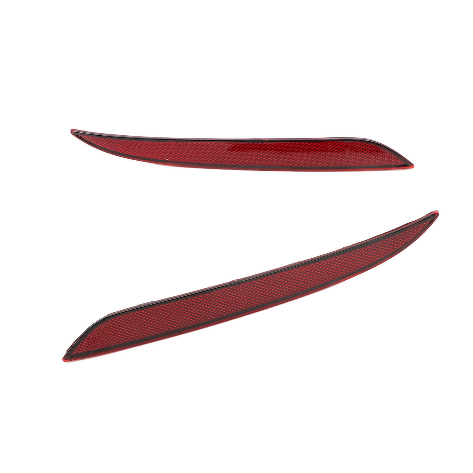 KIMISS Remplacement du Pare-Chocs Arrière, Lentille Rouge pour 2017-2023, Réflecteur de Pare-Chocs Arrière avec Numéro D'OE 1077406-00 - F (à Gauche) et 1077407-00 - F (à Droite)