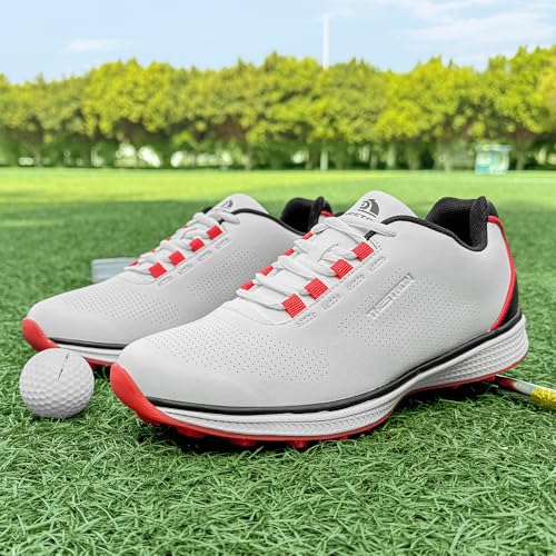 THESTRON Professional Men's Golf Shoes Lighweight Comfortable Spikeless Golf Sport Training Sneakers for Men4