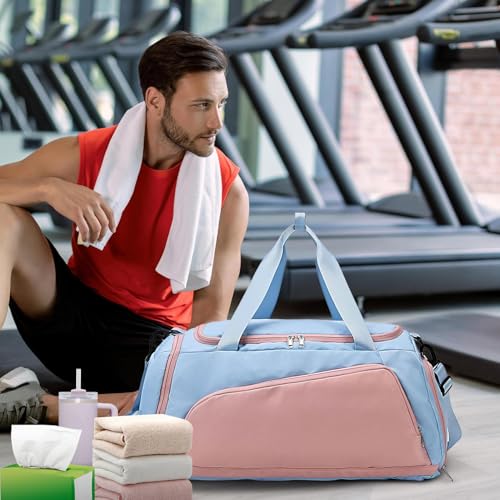 Mochila impermeable de gran capacidad para natación y fútbol con sección de calzado 6