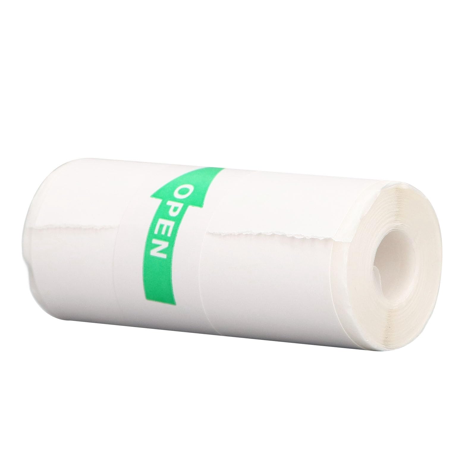 Papel adhesivo térmico, 10 rollos de papel para impresora pequeña, 57 x 25 mm, papel autoadhesivo para mini impresora térmica portátil