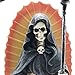 Pacific Giftware Santa Muerte Saint of Holy Death Standing Religious Statue 7.25 Inch Black Magic Protection Santisima Muerte Sculpture