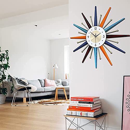 Horloge murale montre à billes colorée style rétro chic pour mur blanc - 8