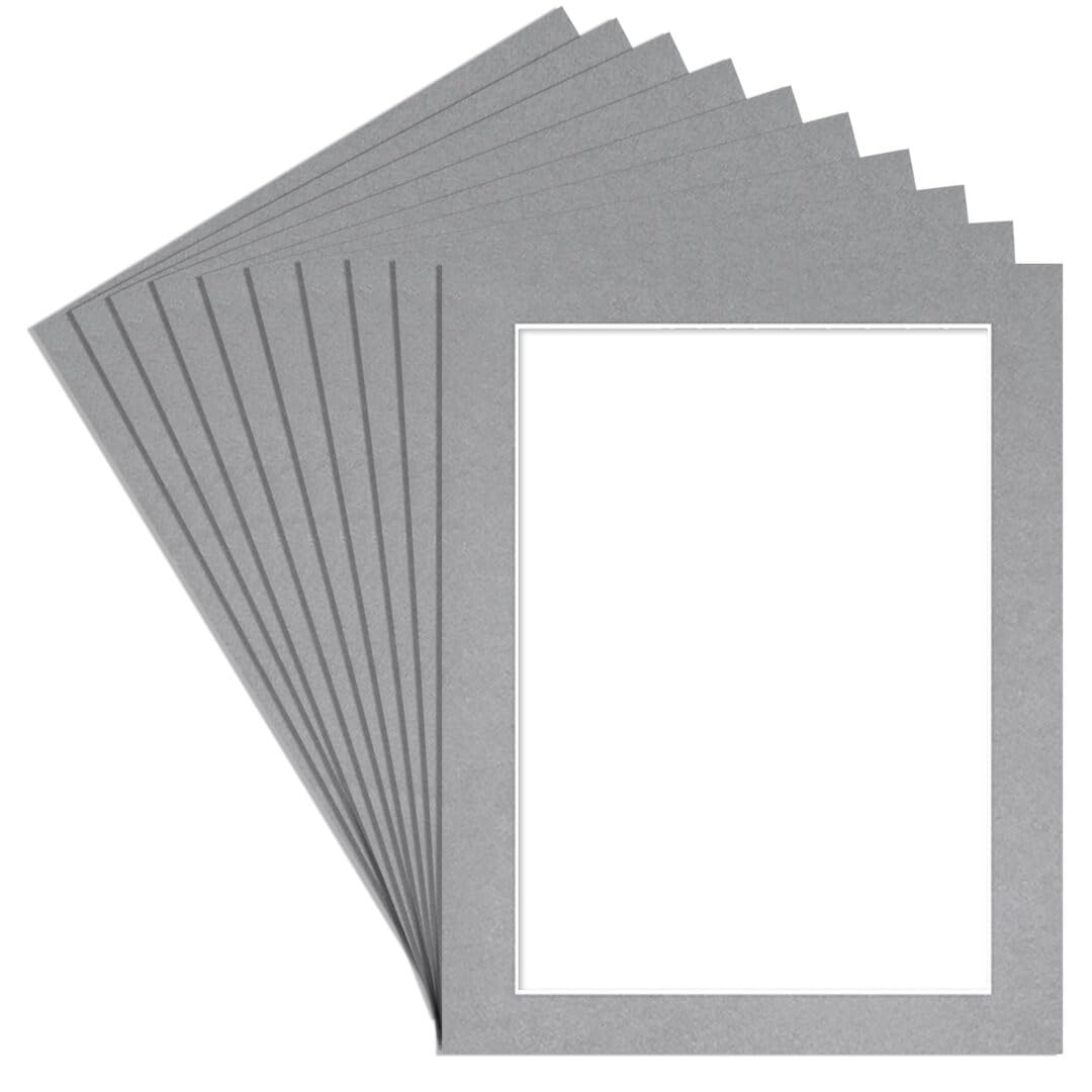 Alison Kingsgate 14X11 Silver Picture Mount - A4 Aperture - Pack 10 — image 1