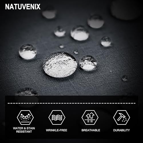 NATUVENIX Tactical Pants for Men Stretch, Ripstop Mens Work Pants Lightweight Hiking Cargo Pants Men Water Resistant4