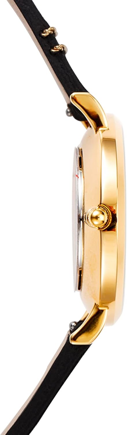 VICTORIA HYDE Women Watches Adjustable Bracelet Set Analog Quartz Detachable Genuine Leather Strap Ladies Wristwatch Gifts for Her Black White - Image 3