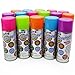 Boley Spray Chalk Washable and Colorful Artwork Fun for Kids Party Pack, 16-Pack - 100 Grams