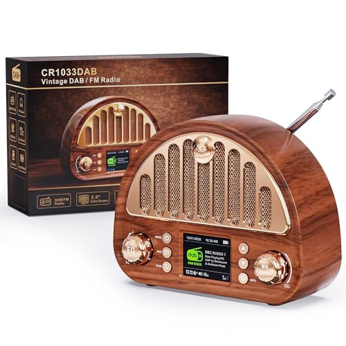 ROCAM DAB+/UKW Radio Retro Radio mit Bluetooth 5.0