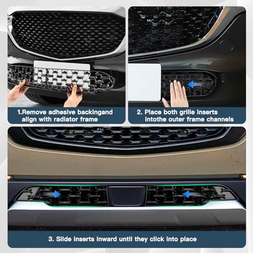 Image of 2023-2026 CX50 Front Grill Mesh Inserts Trims for 2026 Mazda CX-50 Accessories ABS Material Front Grille Guard Compatible with 2023 2024 2025 2026 Mazda CX50(2PCS /Sets)