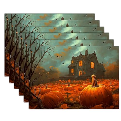 Set de table Halloween lavable lot de 8 pour protéger et décorer la table - 3