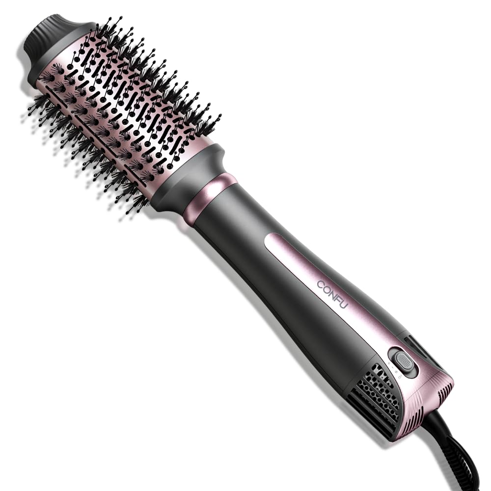 CONFU Blow Dryer Brush 4-in-1 Styling Tools Hair Dryer and Styler Volumizer with Negative Ion Anti-frizz Blowout Hot