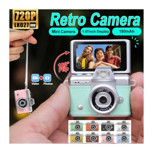 Cámara Digital Mini Compacta con Pantalla Giratoria 180° miniatura 2