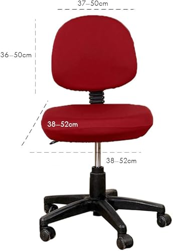 Miniatura 2 de TOPINCN Fundas para silla de computadora de oficina, funda de asiento elástica dividida universal para silla giratoria dividida, protector de 2