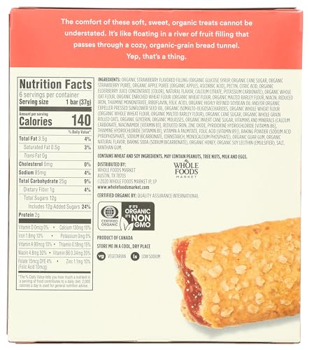 365 by Whole Foods Market, Organic Strawberry Cereal Bar 6 Count, 7.8 Ounce - Image 3