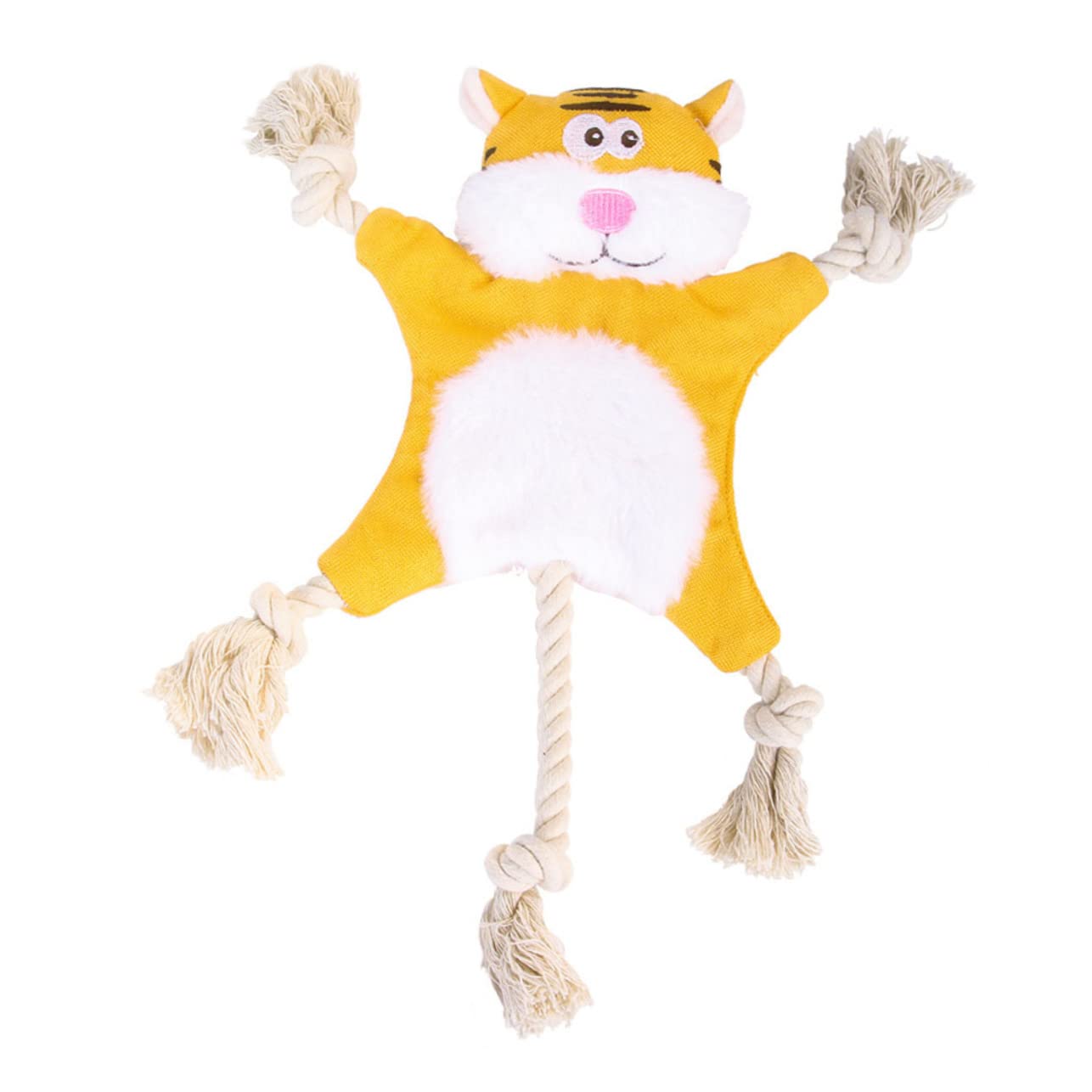 POPETPOP 3stücke Kuscheltier Für Haustiere Plüschspielzeug Mit Geräuschen Für Hunde Und Katzen Interaktives Spielzeug Im Tigerdesign Und Langeweile Und Schont Möbel