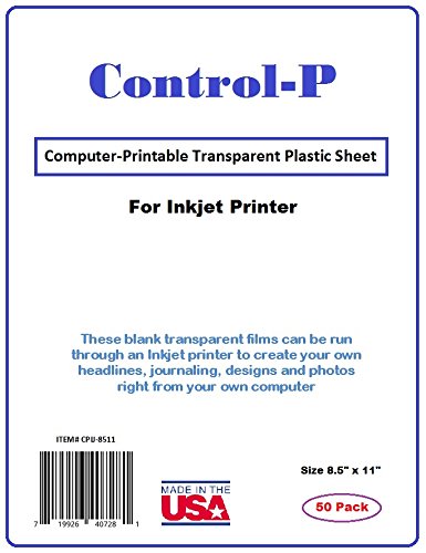 clear plastic printer paper