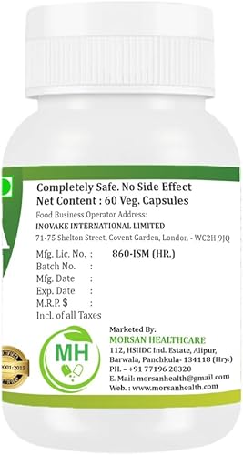 Miniatura 3 de Morsan's Punarnava (Boerhaavia Diffusa) Cápsulas, Pack de 2 x 60 x 500 mg. Veg. Cápsulas (2)