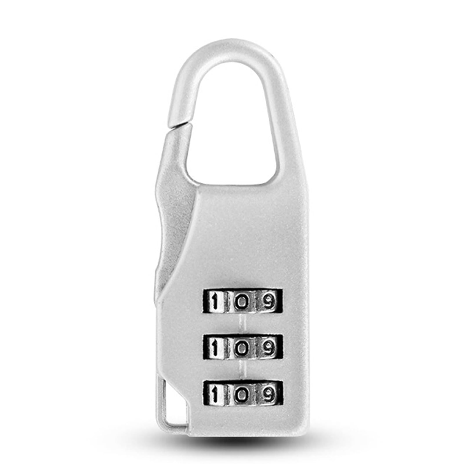 Zktfyshk Silver Fashion Handbag, 3 Digit Code Number Password Lock Combination Padlock Travel Resettable Security Lock For Suitcases And Bag