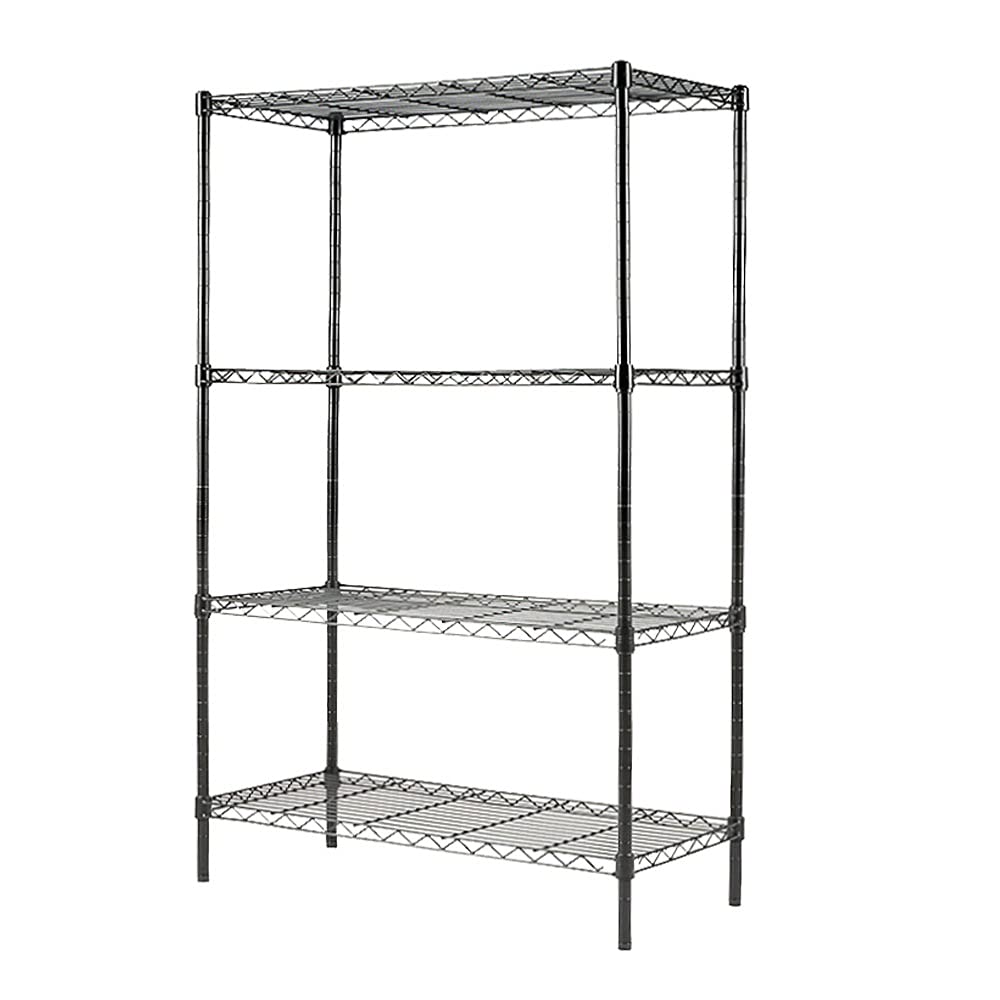 4-Tier Wire Shelving, 30''W x 14''D x 47''H Adjustable Metal Shelf with 5pcs Liners, Garage Storage Shelves 600 lbs Total Loading Capacity