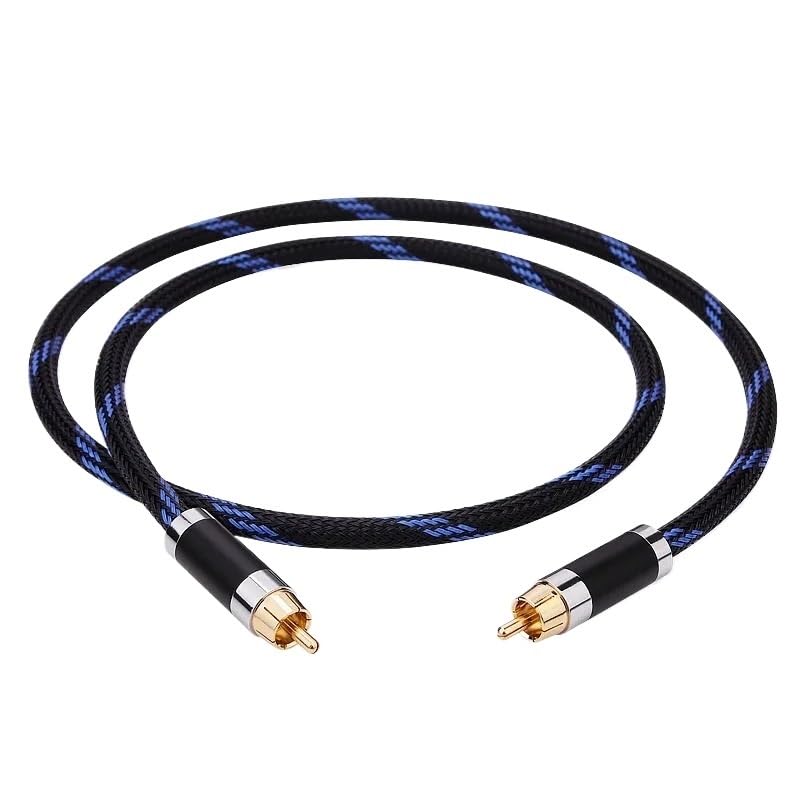 Hi-End DAC 75ohm R/*C*A to R/*C*A Male Digital Audio Coaxial Cable(5m)