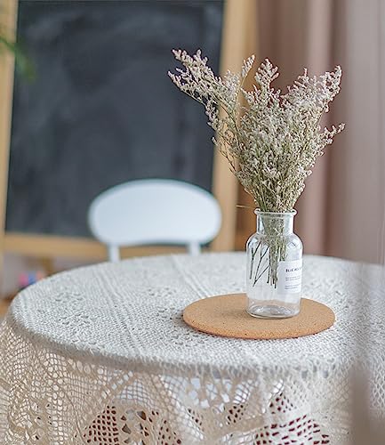 Cork Plant Coasters, Double Layers Hard Thick Cork Planter Coaster, 8 Inch Absorbent Cork Plant Mats, Cork Trivets For Hot Dishes, Cork Plant Coasters For House Plants, 4 Pcs #TOP6