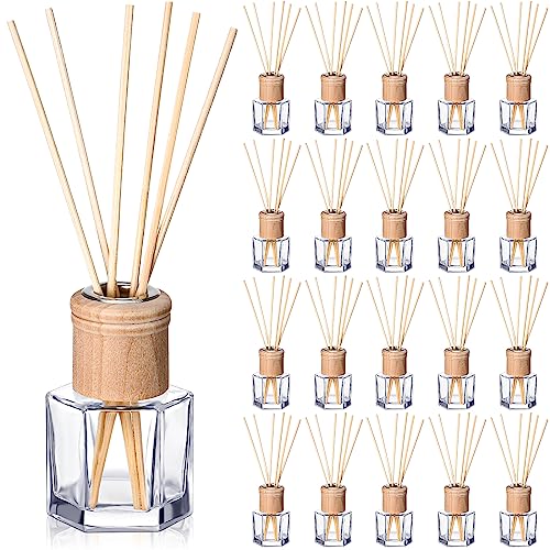 Set de 20 Difusores de Varillas Roshtia 50 ml Vidrio Hexagonal miniatura 1