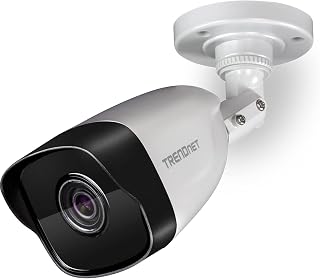 TRENDnet Indoor/Outdoor 4MP H.265 PoE IR Bullet Network Camera, TV-IP1328PI, 2560 x 1440, Security Camera with Night Vision up to 30m (98 ft), IP67 Rated, Free iOS and Android Mobile Apps
