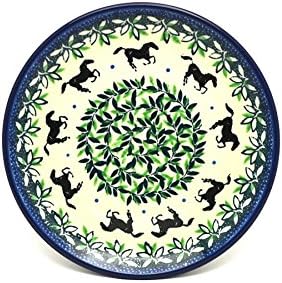 Polish Pottery Plate - Bread & Butter (6 1/4") - Dark Horse
