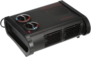Caframo True North Heater. Low Profile, Quiet, Powerful Heater for Work and Home. Black, 11.25
