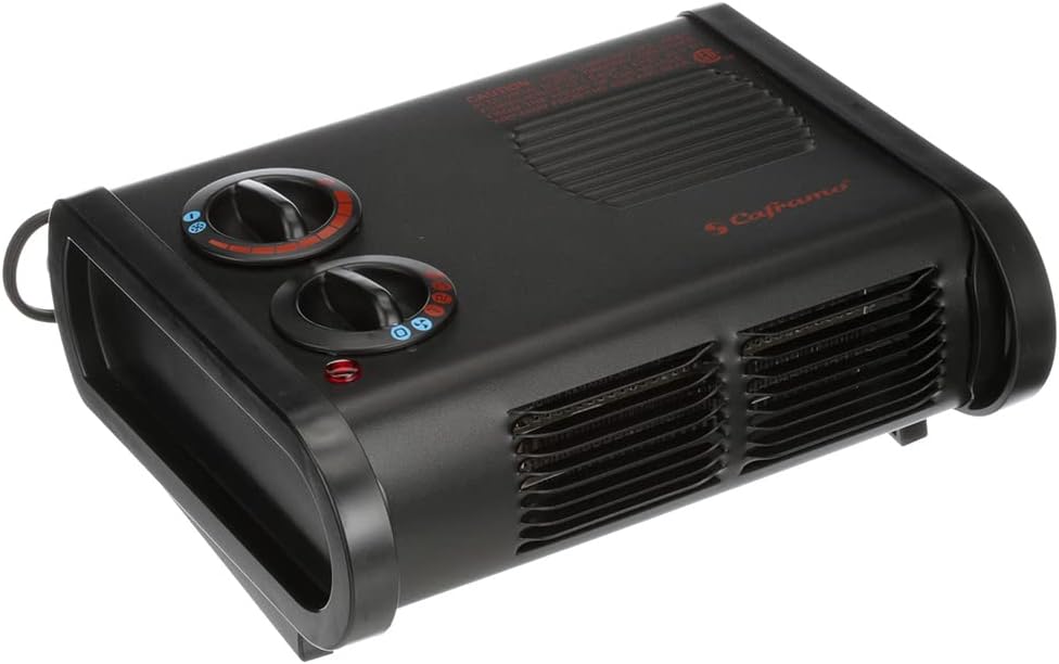True North Heater. Low Profile, Quiet, Powerful Heater for Work and Home. Black, 11.25" x 8" x 5" (9206CABBX)