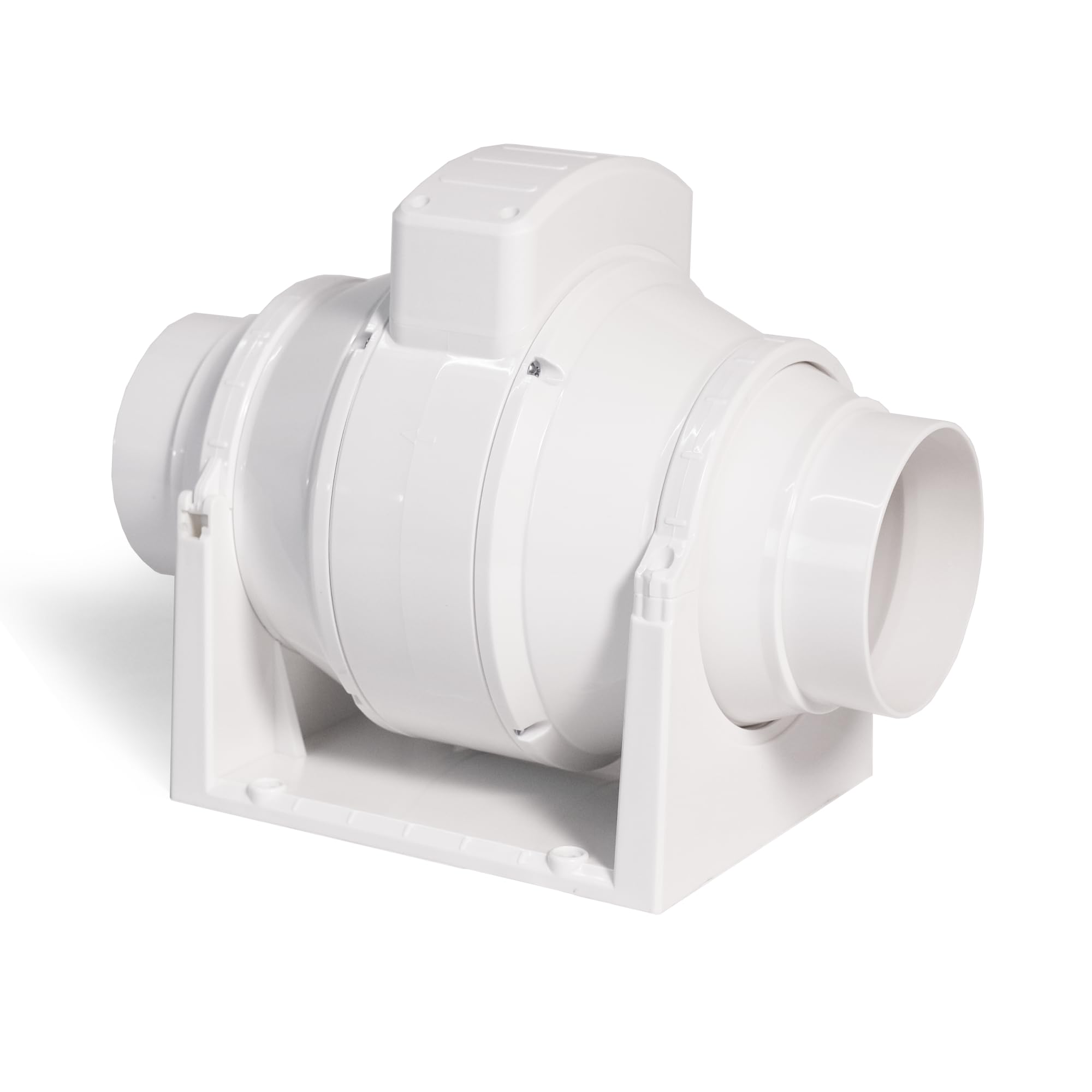 4 inch/100mm Dia Inline Fan Exhaust Fan Mix flow Blower And Air Booster Duct Exhaust Fan Ceiling Exhaust Fan, Inside Ceiling Suitable for kitchen, Bathroom, Office, Garage etc. (Model: 10MX)