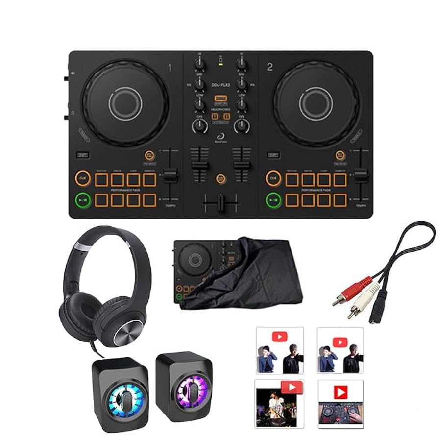 Pioneer DJ DDJ flx4 スピーカー、ヘッドセット、バッグセット
